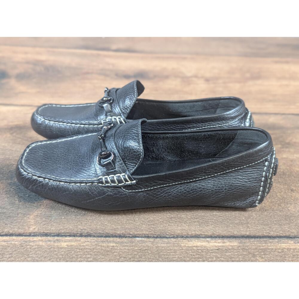 Cole Haan‎ Shoes D26976 8B M C11 Black Loafers SlipOn Leather Bit Classic